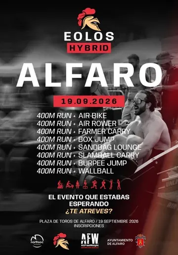 Cartel oficial de Alfaro 2026 (19 sep 2026 · Hybrid 02)